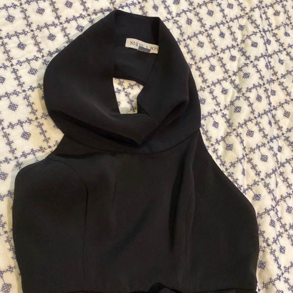 Shona Joy Black Gown (Perfect for weddings) funnel neck - Picture 2 of 2